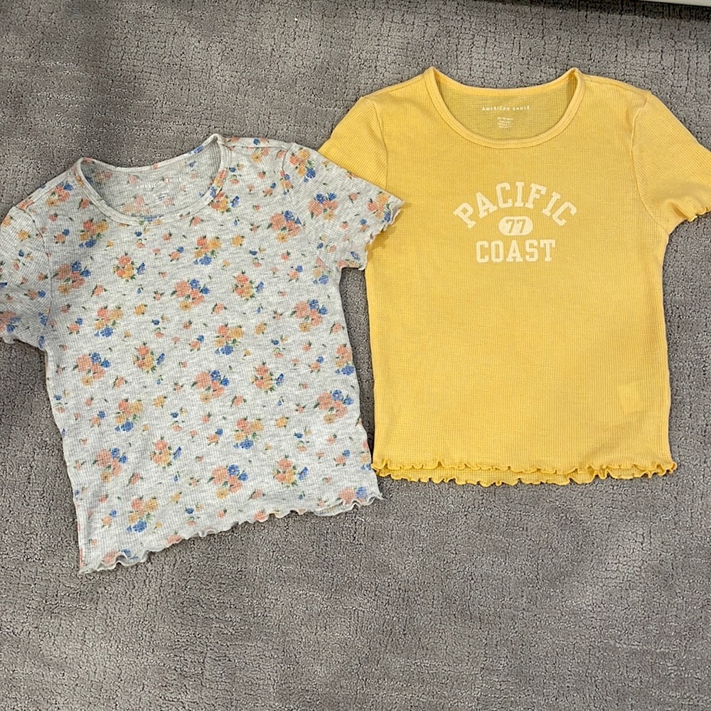 2 American eagle tops
